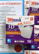 Khẩu Trang 3Hmask 3D 4 lớp - hộp 10 cái