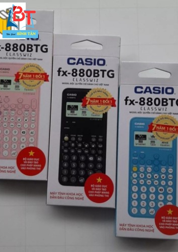 MT Casio Fx-880BTG (4 màu) +PILOT Bút dạ quang Spotliter Refillable