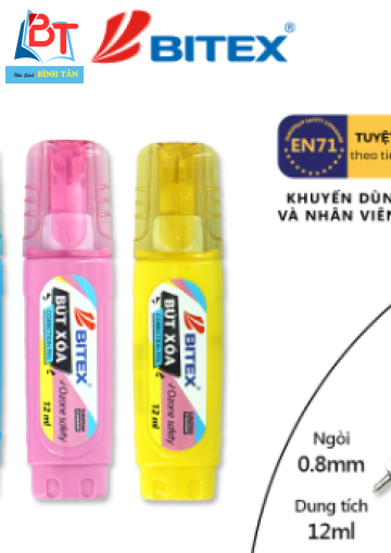 Bút xóa thân màu CP04 (12 cây-hộp)