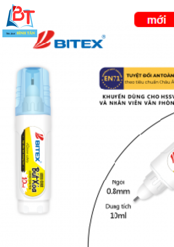 Bút xóa thân trắng 10 ml/C02 (12 cây/hộp)