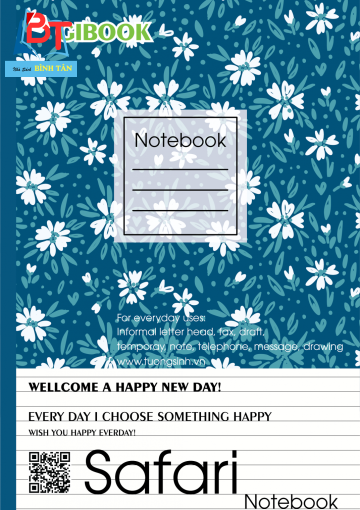 Tập Sinh Viên 200tr TKN "Safari Notebook" 70gsm