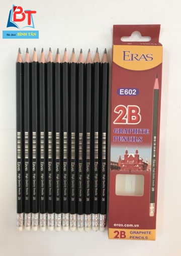Bút chì gỗ 2B Eras E602 (có gôm)
