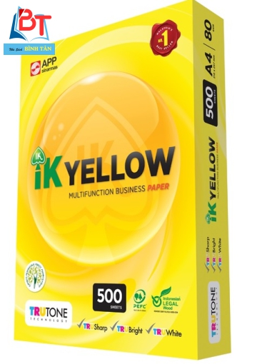 Giấy photo IK Yellow A4 80gsm