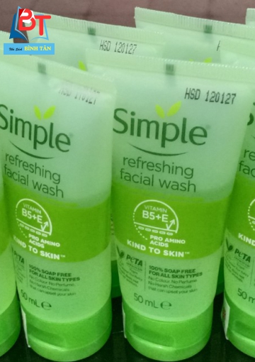 Gel rửa mặt Simple 50ml - dành cho da nhạy cảm